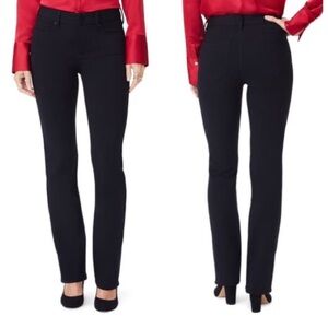 EUC NYDJ Marilyn Straight Leg Ponte Pants Black Stretch Size 4p